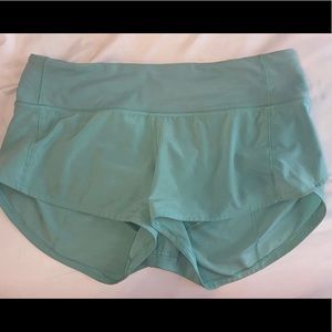 Lululemon speed ups teal size 4